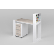 Маникюрный стол с подставкой для лаков и тумбой "Matrix"