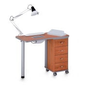 Стол маникюрный белый с вытяжкой 204 LХ