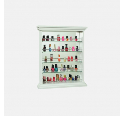 Навесная полочка под лаки с зеркалом и ограждением Teodoro